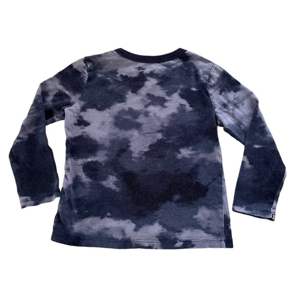 OLD Navy casual blue watercolor graphic design shirt/pullover long sleeves Boy3T - Picture 3 of 12
